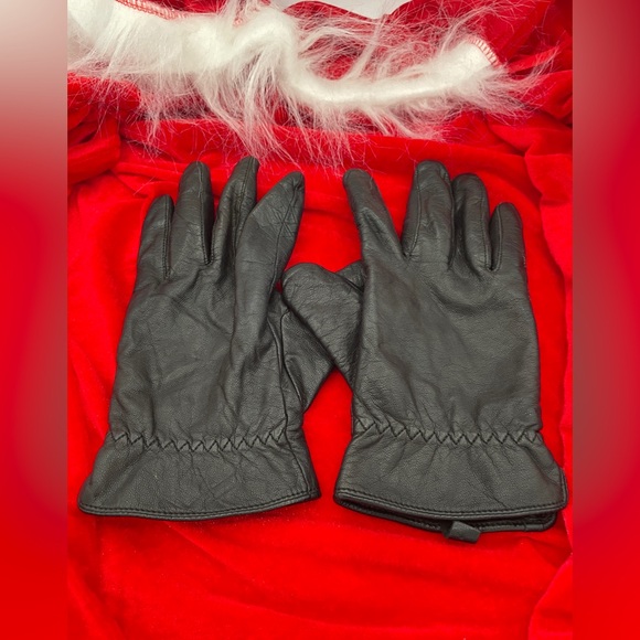 Black Leather Gloves Size XL with Polyester Lining for warmth Women’s Driving - Picture 1 of 4